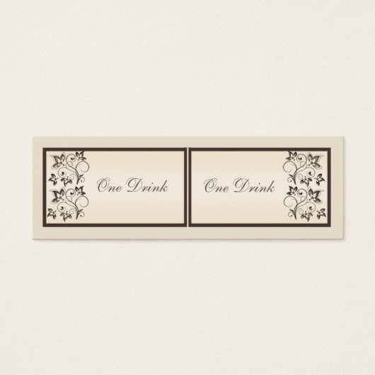 モカとアイボリーフローラドリンクチケット (正面)