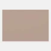 モカとティール（緑がかった色）抽象芸術アクセント水玉模様マンダラ ラッピングペーパーシート (正面2)