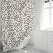 モカとヒョウ シャワーカーテン