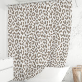 モカとヒョウ シャワーカーテン