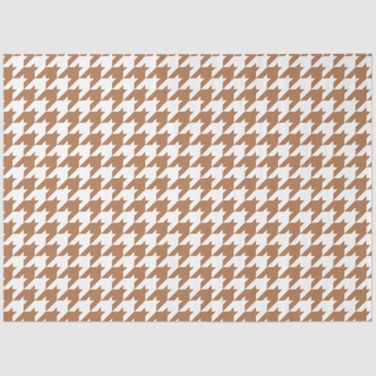 モカと白のシ千鳥格子のームレスパターン 薄葉紙 (正面)