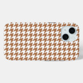 モカと白のシ千鳥格子のームレスパターン Case-Mate iPhoneケース (裏面 (横))