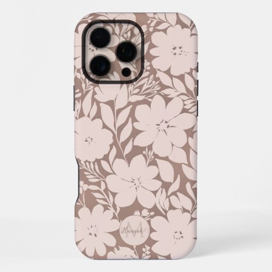 モカの花のエレガンス iPhoneケース (裏面)