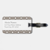 モカアンドコーラルゲイルプリント ラゲッジタグ (裏面横)