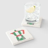 モカイタリアンコーヒー/コーヒーメーカーのコースター ストーンコースター (横)