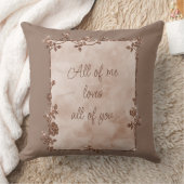 モカエレガントスパークルフレームバレンタイン クッション (ブランケット)