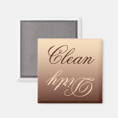 モカグラデーション食洗機クリーン/ダーティ磁石 マグネット (正面/裏面)