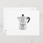モカコーヒーポット ポストカード (正面/裏面)
