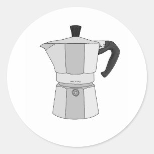 モカコーヒーポット ラウンドシール