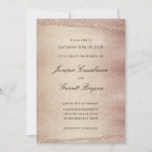 モカゴールド ラプソディ ウェディング エレガント スパーキング ゴールド 招待状 (正面)