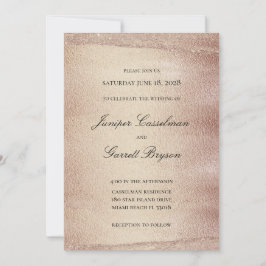 モカゴールド ラプソディ ウェディング エレガント スパーキング ゴールド 招待状