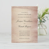 モカゴールド ラプソディ ウェディング エレガント スパーキング ゴールド 招待状 (スタンド正面)