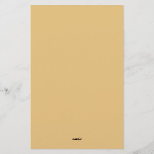 モカシンピーチイエロープレーンエレガントプロフェッショナル 便箋 (裏面)