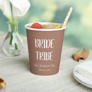 モカシンプルスタイル結婚ズブライド族 紙コップ