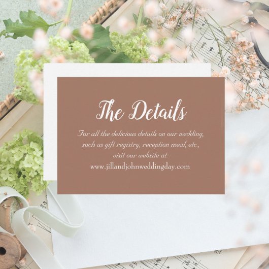 モカシンプルスタイル結婚詳細 エンクロージャーカード