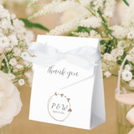 モカシンプルハートリースモノグラム結婚ズ フェイバーボックス