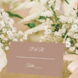 モカシンプル様式化スクリプ結婚ト プレイスカード