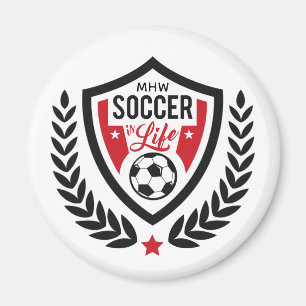 モカスタムノグラムサッカーロゴマグネット マグネット