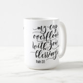 モカスタムノグラム溢れカップ聖なる書物、 経典Mug コーヒーマグカップ (正面右)