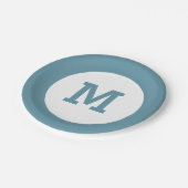 モカスタムノグラム紙プレート ペーパープレート (アングル)