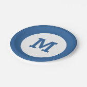 モカスタムノグラム紙プレート ペーパープレート (アングル)