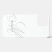 モカスタムノグラム透かしエレガントiPhone 12ケース Case-Mate iPhoneケース (裏面 (横))