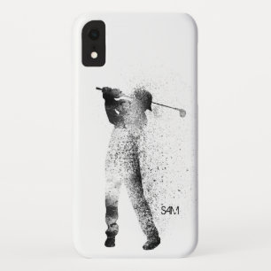 モカスタムノグラム ゴルファーシルエットスイング iPhone XRケース