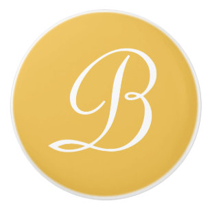 ・モカスタムノグラム・レターイニシャル・デザイナの色 セラミックノブ