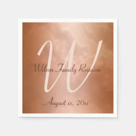 モカバラマーブルパーソナライズされた スタンダードカクテルナプキン