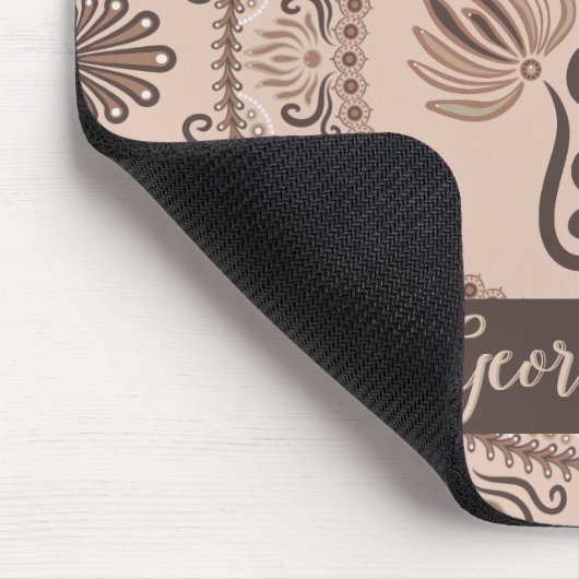 モカパーソナライズされたロココ再生ドットマンダラ マウスパッド (コーナー)