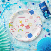 モカピムキュートチョーク紙プレート ペーパープレート (パーティー)