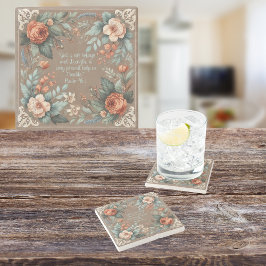 モカフローラ聖句のカスタマイズ ストーンコースター