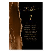 モカブラウンゴールドアゲートブラック結婚式 テーブルナンバー (裏面)