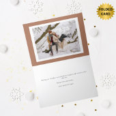 モカブラウンチェック柄横2枚写真 クリスマス
