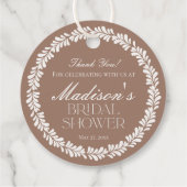 モカブラウン タラベラ スペイン フィエスタ ブライダル シャワー フェイバータグ (裏面)