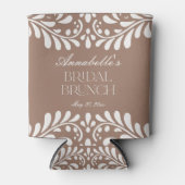 モカブラウン タラベラ スペイン フィエスタ ブライダル ブランチ 缶クーラー (正面)