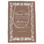 モカブラウン タラベラ フィエスタ ブライダル ブランチ お土産 ミディアムペーパーバッグ (正面)