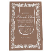 モカブラウン タラベラ フィエスタ ブライダル ブランチ お土産 ミディアムペーパーバッグ (裏面)