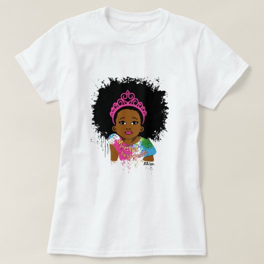 モカプリンセスの子供のワイシャツ Tシャツ (デザイン正面)