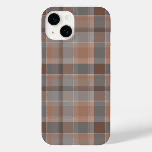 モカムースとグレー市松模様に Case-Mate iPhone 14ケース