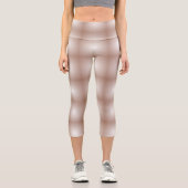 モカムースのグラデーション白を使用した幾何学模様 カプリレギンス (正面)