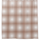 モカムースのグラデーション白を使用した幾何学模様 シャワーカーテン (正面)