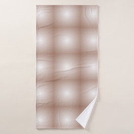 モカムースのグラデーション白を使用した幾何学模様 バスタオル