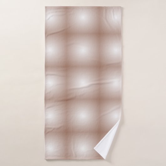 モカムースのグラデーション白を使用した幾何学模様 バスタオル (バスタオル)