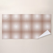 モカムースのグラデーション白を使用した幾何学模様 バスタオル (バスタオル)