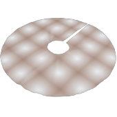 モカムースのグラデーション白を使用した幾何学模様 ブラッシュドポリエステルツリースカート (アングル)