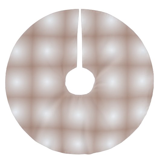 モカムースのグラデーション白を使用した幾何学模様 ブラッシュドポリエステルツリースカート (正面)