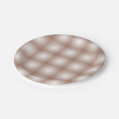 モカムースのグラデーション白を使用した幾何学模様 ペーパープレート (アングル)