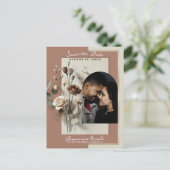 モカムースモダン植物学フローラ保存日 案内ポストカード (スタンド正面)