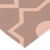 モカモダンムースほこりっぽいピンク幾何学形状 ショートテーブルランナー (コーナー)